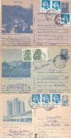 3 X POSTCARD STATIONERY, ENTIERE POSTAUX, EMERGENCY STAMPS, 1992,1993, ROMANIA - Lettres & Documents