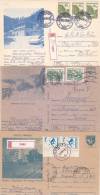 3 X POSTCARD STATIONERY, ENTIERE POSTAUX, EMERGENCY STAMPS, 1991+1993, ROMANIA - Lettres & Documents