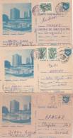 3 X POSTCARD STATIONERY, ENTIERE POSTAUX, EMERGENCY STAMPS, 1991+1992, ROMANIA - Lettres & Documents