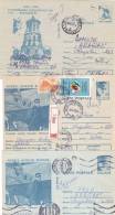 3 X POSTCARD STATIONERY, ENTIERE POSTAUX, EMERGENCY STAMPS, 1993, ROMANIA - Lettres & Documents