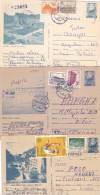 3 X POSTCARD STATIONERY, ENTIERE POSTAUX, EMERGENCY STAMPS, 1993+1992, ROMANIA - Lettres & Documents