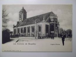 Cpa Les Environs De Bruxelles L'église D'Uccle Uccle - Animé Rare - BE02 - Uccle - Ukkel