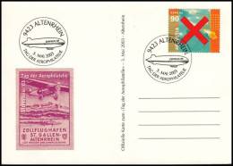 Switzerland 2003, Card "Day Of Aerophilately" - Lettres & Documents