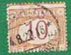 REGNO D'ITALIA  -  UNIF. 6 - 1870 SEGNATASSE 10 CENT.     - USATO - Strafport