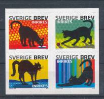 Sweden 2010 Facit # 2752-2755. Cats, MNH (**) - Nuovi