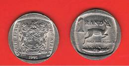 SUD AFRICA -  1 Rand 1991  KM138  - Gacela /  Springbok  - Animal Coin - South Africa