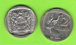 SUD AFRICA -    2 Rand  1991  KM139  -   Greater Kudu - Animal Coin - Sud Africa