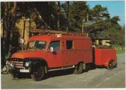 OPEL BLITZ  ´57( Bolkop Type FH330) - BRANDWEER / POMPIER / FEUERWEHR / CLASSIC FIRE ENGINE - Vrachtwagens En LGV