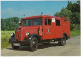 OPEL BLITZ   1,5 T -(´47 )-  BRANDWEER / POMPIER / FEUERWEHR / CLASSIC FIRE ENGINE - Camions & Poids Lourds