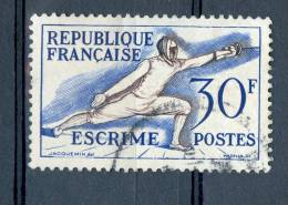 VARIÉTÉS FRANCE  1953 N° 962 ESCRIME OBLITÉRÉ YVERT TELLIER 0.50 € - Gebraucht