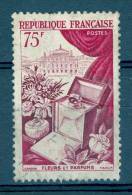 VARIÉTÉS FRANCE  1954  N° 974 FLEURS PARFUM MÉTIERS D'ART  OBLITÉRÉ YVERT TELLIER 1.30 € - Used Stamps