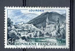 VARIÉTÉS FRANCE 1954 N° 976 LOURDES OBLITÉRÉ YVERT TELLIER 0.40 € - Gebruikt