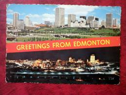 Greetings From Edmonton - Panoramic View At City - Alberta - Sent In 1982 - Canada - Used - Edmonton