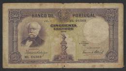 PORTUGAL ★ 50 Escudos ★ CH. 5 ★ 18.11.1932 ★ DUQUE De SALDANHA ★ P 146 ★ N.º ML 0436 - Portugal