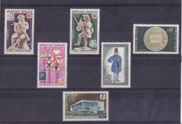 LOT DE TIMBRES(ANNEE 1967/68) N* 1540/1541/1542/1548/1549/ 1554 NEUF** - Collections