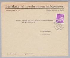 Heimat BE Iffwil 1935-03-05 Portofreiheitbrief Gr#315 Bez.spital Fraubrunnen Jegenstorf - Franchigia