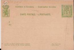 LUXEMBOURG:Entier Postal~1900.5 Vert. - Ganzsachen