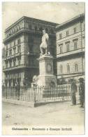 CARTOLINA - CIVITAVECCHIA - MONUMENTO A GIUSEPPE GARIBALDI  - VIAGGIATA NEL 1912  - ANIMATA - Civitavecchia