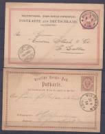 Germany1874&1882: Postal Cards(2)used - Sonstige & Ohne Zuordnung