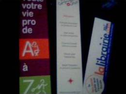 Lot De 3 Marque Pages Divers La Librairie.com,la Grande Ourse,jobvious - Andere & Zonder Classificatie