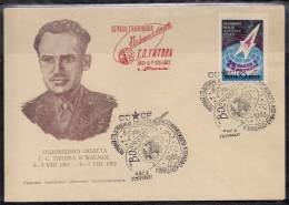 RUSSIA - RUSSIE - 1962 - SPACE - P.covert Spec.cache Voyage - Covers & Documents