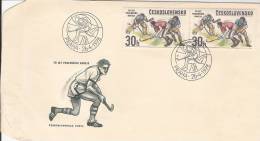 TCHECOSLOVAQUIE CESKOSLOVENSKO FDC HOCKEY SUR GAZON 1978 PRHA PRAGUES LETPOZEMNIHO HOKEJE Feldhockey - Hockey (Veld)