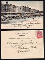 B0120 BELGIUM, Postcard Ostend To UK - Brieven En Documenten