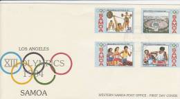 Samoa 1984 Los Angeles Olympic Games FDC - Samoa (Staat)