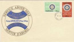 Vanuatu 1980 Rotary, British, FDC - Vanuatu (1980-...)