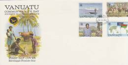 Vanuatu 1983 Commonwealth Day FDC - Vanuatu (1980-...)