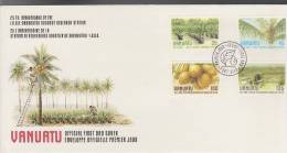 Vanuatu 1987 25th Anniversary Of  I.R.H.O. Coconut Research Station FDC - Vanuatu (1980-...)