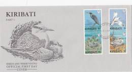 Kiribati 1989 Birds Part I  FDC - Kiribati (1979-...)