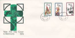 Niue 1974 Christmas FDC - Niue