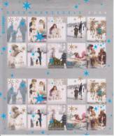 The Netherlands Mi 2264-2273 Christmas Stamps - Shadows Of A Family - Children With Gifts - Girl With Dog - Ice 2004** - Nuevos