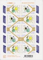 The Netherlands Mi 2512-2513 - 100 Years Scouting * * 2007 - Sun - Moon - Globe - Fish - Full Sheet - Nuovi