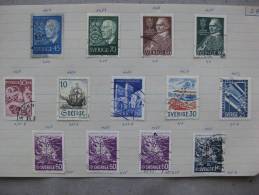 Timbres Suede : Lot 1960 - 1967  & - Gebraucht