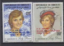 DJIBOUTI      1982      PA       N°  172 / 173              COTE    6.00  €           ( 818 ) - Gibuti (1977-...)