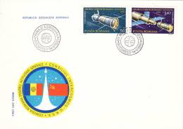 ESPACE, SPACE, ROMANIAN-SOVIET JOIN FLIGHT, COVER FDC, 1981, ROMANIA - Europe