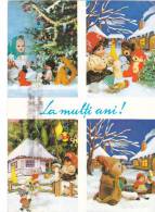 POUPEES, PUPPETTS, NEW YEAR, POSTCARD STATIONERY, ENTIERE POSTAUX, 1970, ROMANIA - Poupées