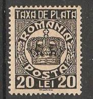 Romania 1946  (**)  MNH - Port Dû (Taxe)