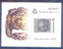 ESPO34-L1130THC.España.Sp A In .Espagne .Prueba De Lujo.DIA DEL SELLO 1995 .(Ed  PO 34) Sin Charnela.LUJO - Feuillets Souvenir