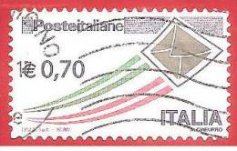 ITALIA REPUBBLICA USATO  - 2013 - Posta Italiana - Serie Ordinaria - € 0,70 - 2011-20: Usados