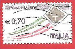 ITALIA REPUBBLICA USATO  - 2013 - Posta Italiana - Serie Ordinaria - € 0,70 - 2011-20: Usati