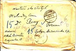 POLAND 1924 Cover Money Transfer Warsaw To Poznan - Covers & Documents