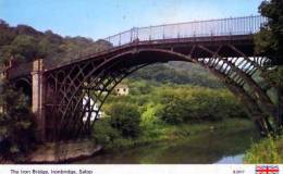 SALOP The Iron Bridge, Ironbridge, Drapeau - Shropshire