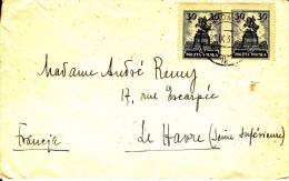 POLAND 1931 Cover With Fi 213II (EXPOSITION COLONIALE INTERNATIONALE PARIS 1931) On Back - Briefe U. Dokumente