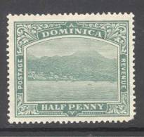 DOMINICA,1908 ½d Fine MM, (wmk Normal)SG47, Cat £9 - Dominique (...-1978)