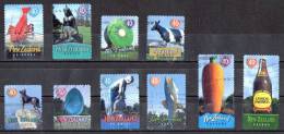 New Zealand 1998 Town Icons Set Of 10 Used - - Gebraucht
