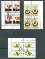 1987 NORTH CYPRUS ANNIVERSARIES AND EVENTS BLOCK OF 4 MNH ** CTO - Ungebraucht