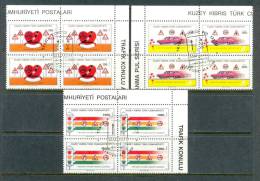 1990 NORTH CYPRUS TRAFFIC BLOCK OF 4 MNH ** CTO - Neufs